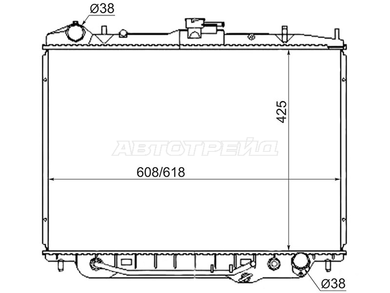 Радиатор Honda Passport 93-02 / Isuzu Bighorn 91-02