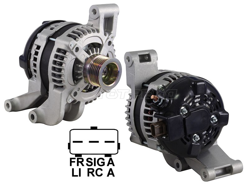 Генератор Ford Focus 04-11 / C-MAX 03-10 (QQDA / QQDB / Q7DA 12V 120A)