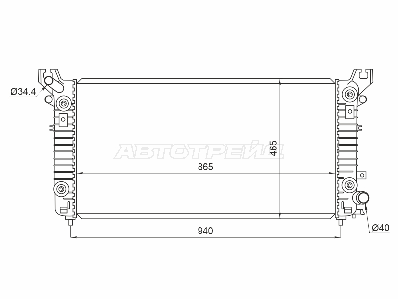 Радиатор Chevrolet Tahoe 13-21 / Cadillac Escalade 15-21