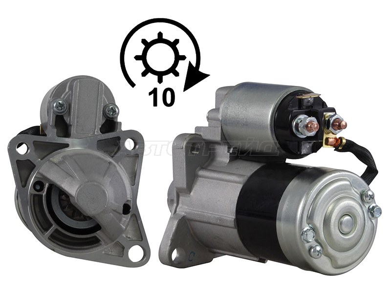 Стартер Kia Rio 00-02 / Shuma 01-04 (1 kW / Z=10)