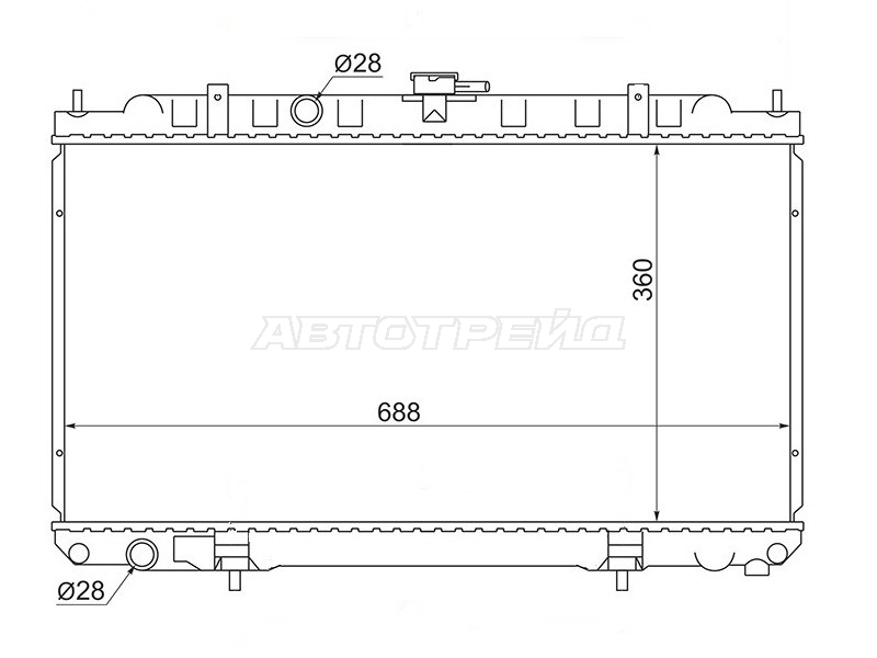 Радиатор Nissan AD 99-02 / Almera 00-06