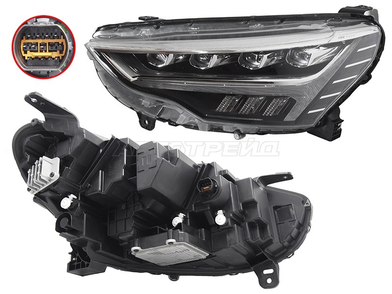 Фара Haval Jolion 20- (Слева / LED / ДХО / С электрокорректором)