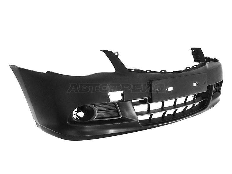 Бампер передний Nissan Almera 12-19 (Под ПТФ / С отверстием под крюк)