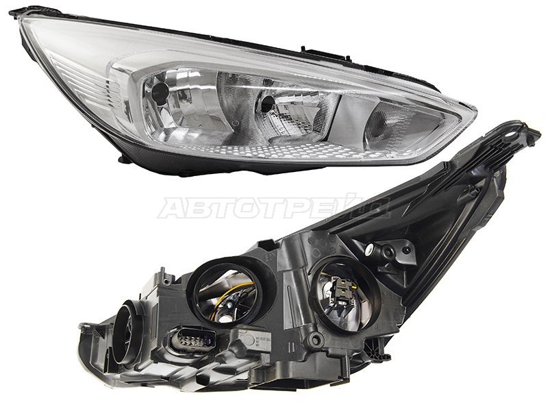 Фара Ford Focus 14-19 (Справа / Галоген / С электрокорректором)