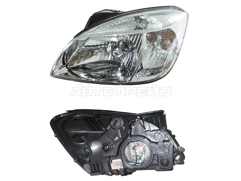Фара Kia Rio 05-11 / Pride 05-09 (Слева / Галоген / Ручная регулировка)