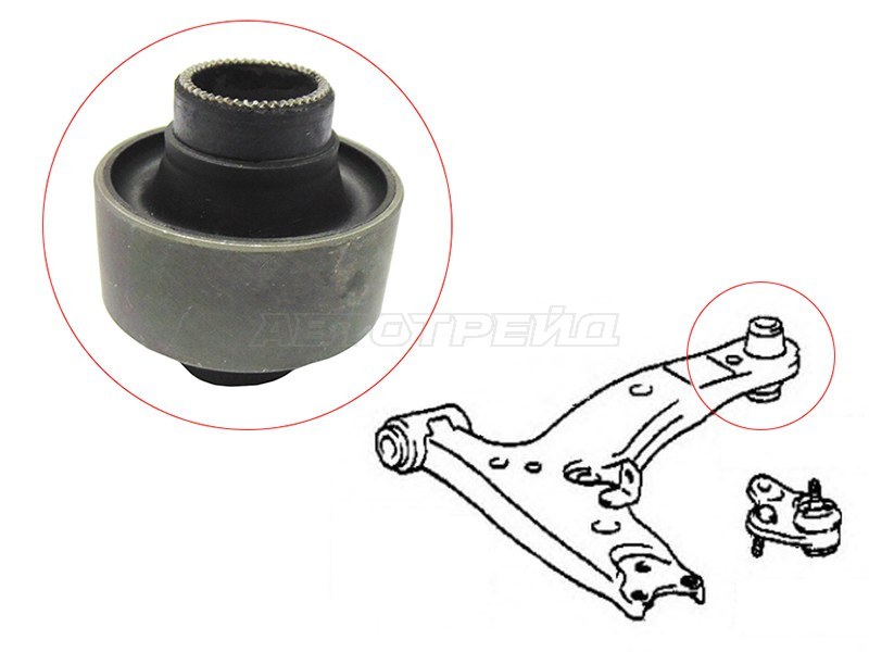 Сайлентблок рычага Toyota Corolla (E100,E110) 91-02 / Corolla Levin 91-00