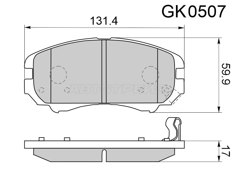 CKKK-1 Колодки тормозные дисковые · перед