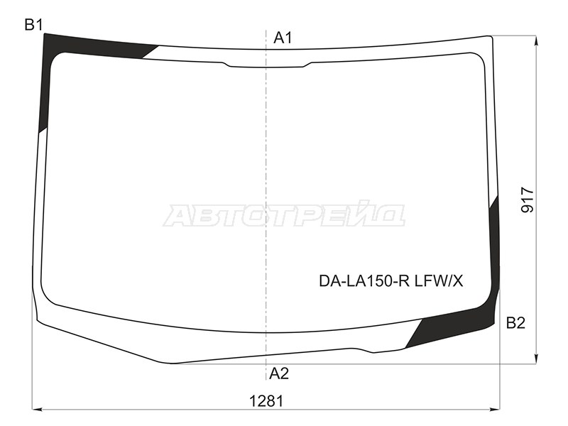 Стекло лобовое Daihatsu Move 14-23 / Subaru Stella 14-23