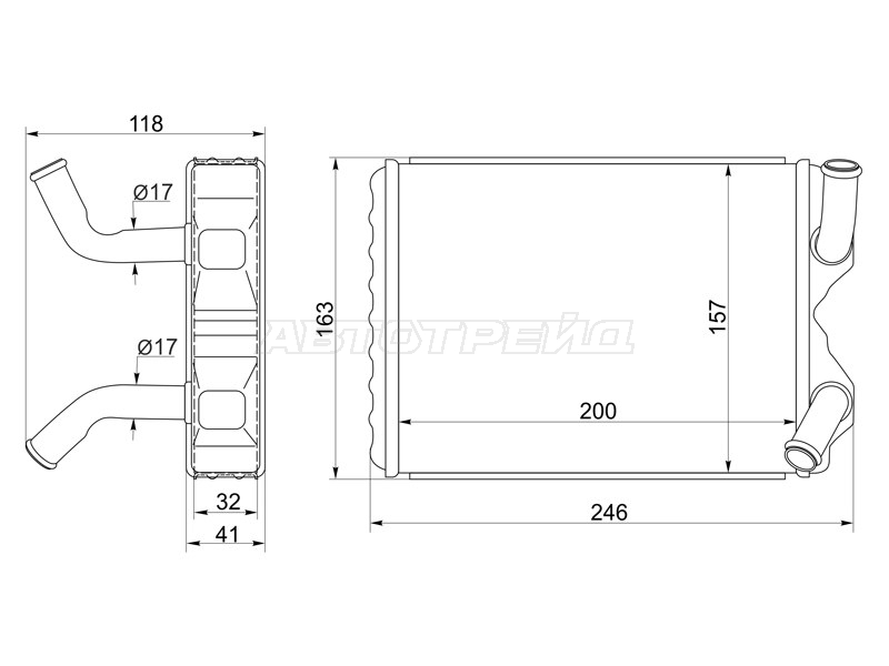 Радиатор отопителя салона Toyota Mark II (X90,X100,X110) 92-04 / Altezza 98-05