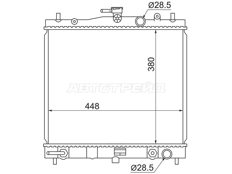 Радиатор Nissan March 02-10 / Note 05-13