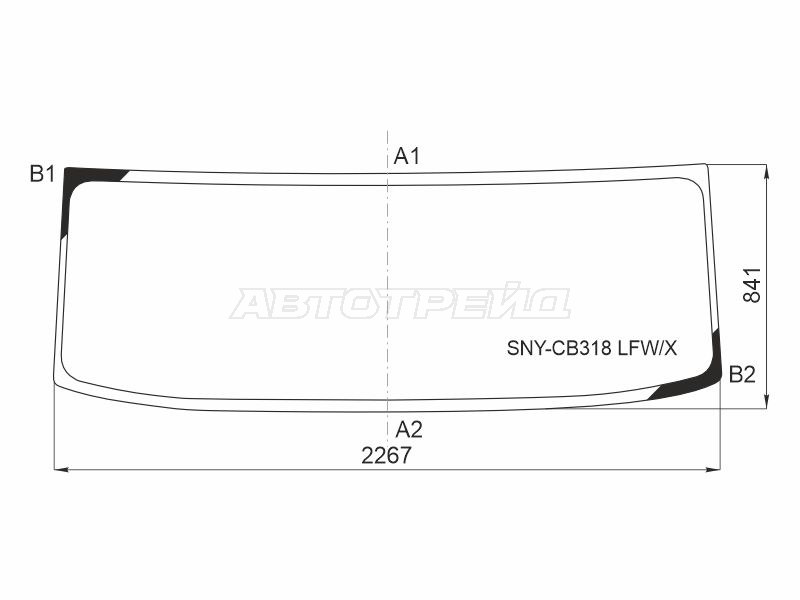 Стекло лобовое SANY SYZ320C-8S 14-