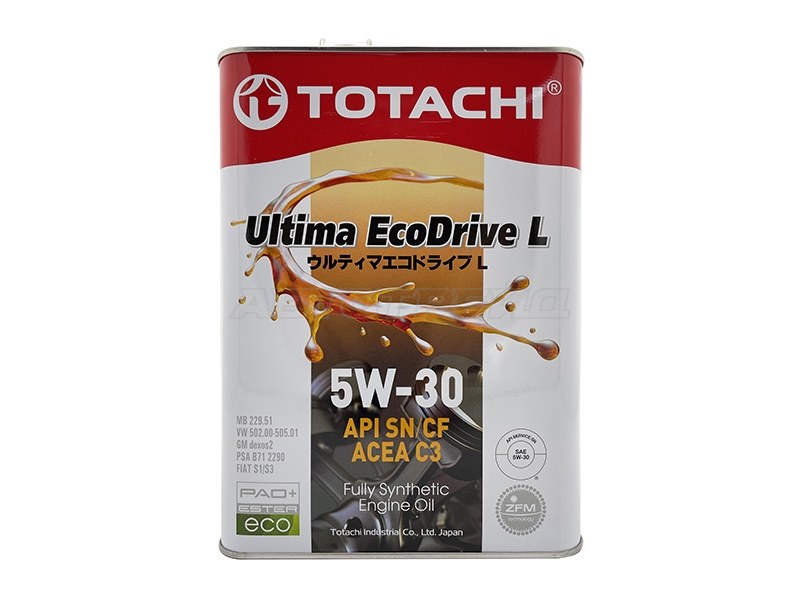 5W-30 Ultima EcoDrive L SN/CF, ACEA C3 4л (синт. мотор. масло)
