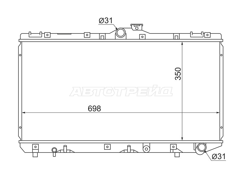 Радиатор Toyota Corolla (E100,E110) 91-02 / Sprinter 91-02