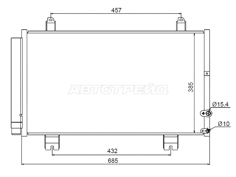 Радиатор кондиционера Lexus GS 05-12 / Toyota Mark X 04-19