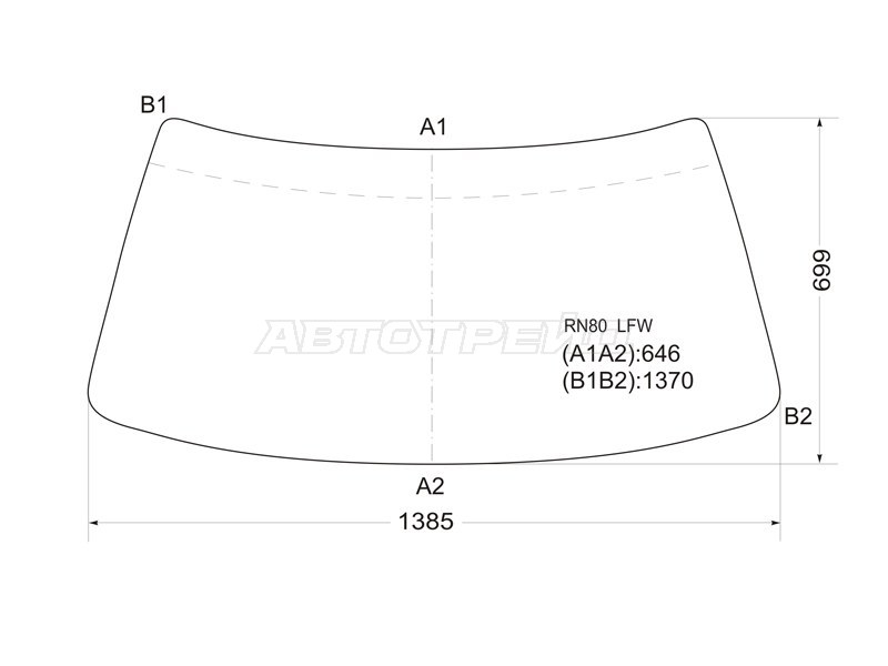 Стекло лобовое Toyota Hilux Pick Up 88-97 / Great Wall Safe 01-09