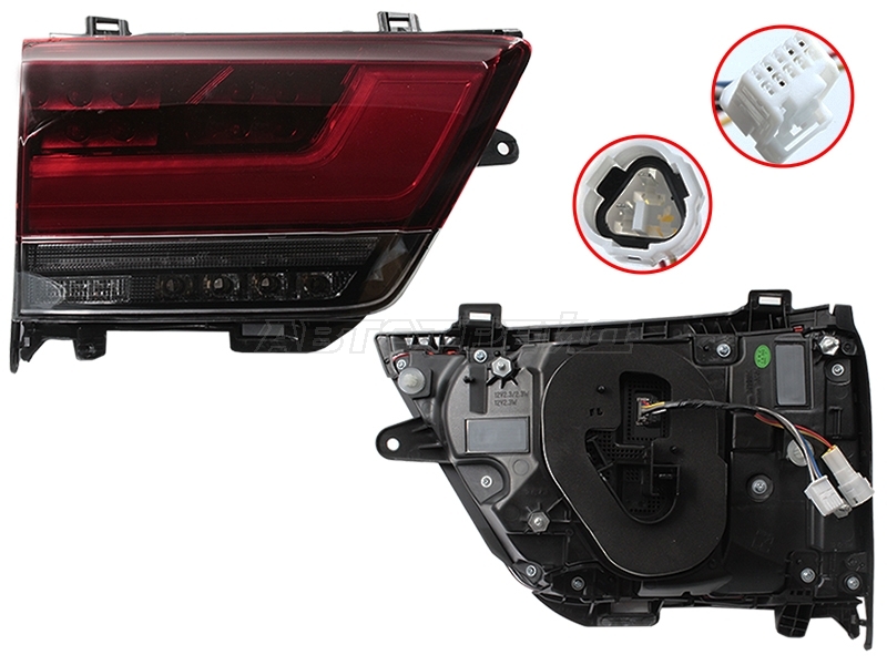 Фонарь в крышку багажника Toyota Land Cruiser (J300) 21- (Слева / LED)