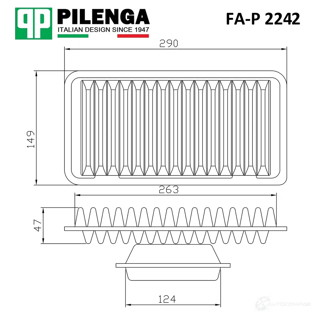 Pilenga FAP2242 — Фильтр воздушный
