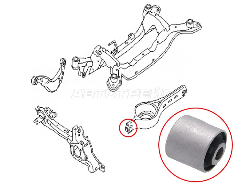 Сайлентблок рычага Ford Mondeo 07-15 / Volvo S60 10-18