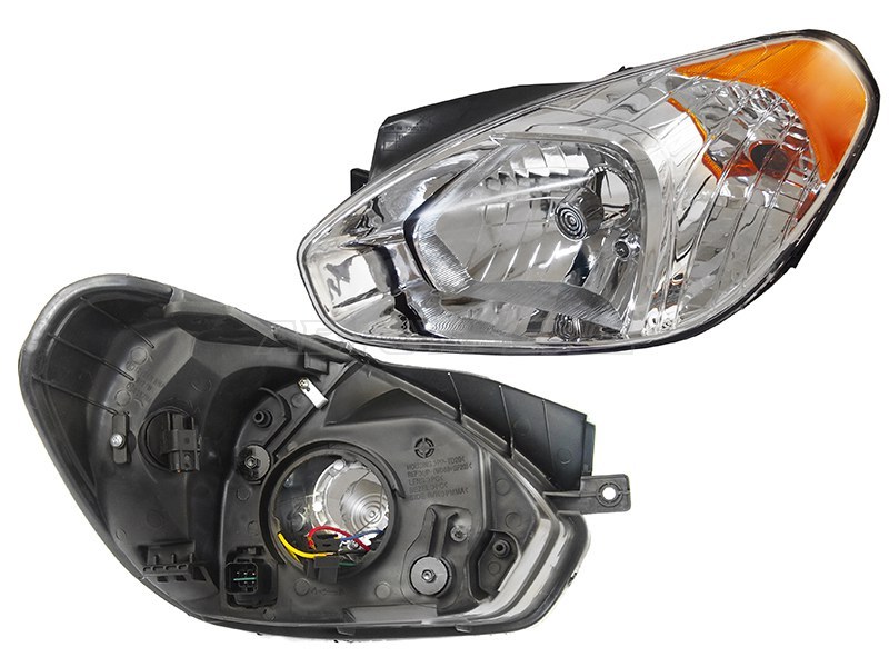 Фара Hyundai Accent 06-11 (Слева / Галоген / Ручная регулировка)