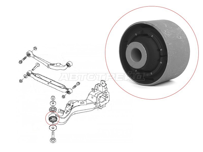 Сайлентблок рычага Nissan Qashqai 06-22 / X-Trail 07-22