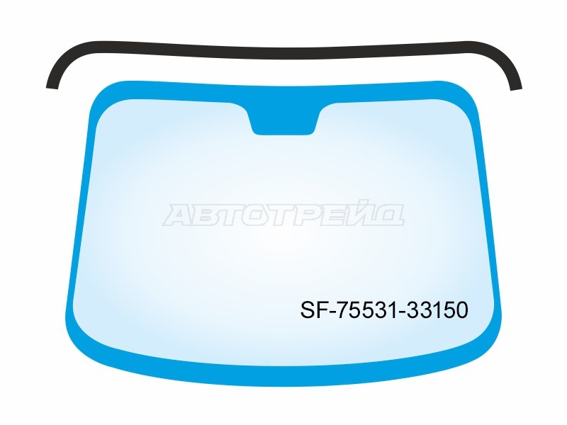 Молдинг лобового стекла (Сверху) Toyota Camry (XV70) 17-22 / Camry USA 17-20