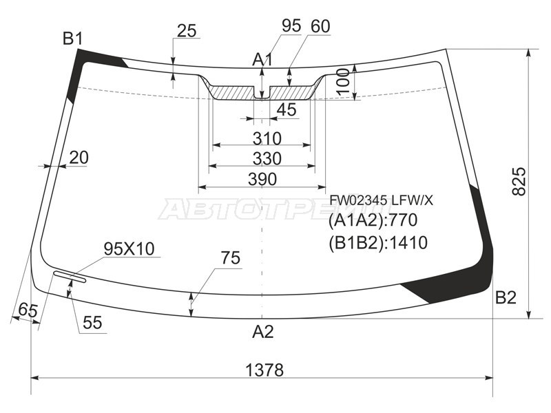 Стекло лобовое Lexus IS 98-05 / Toyota Altezza 98-05