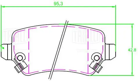Колодки торм. для а/м Chery Tiggo 8 (21-)/Tiggo 8 Pro (21-) диск. зад.