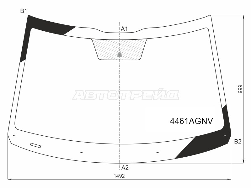 Стекло лобовое Kia Seltos 19- / KX3 19-23