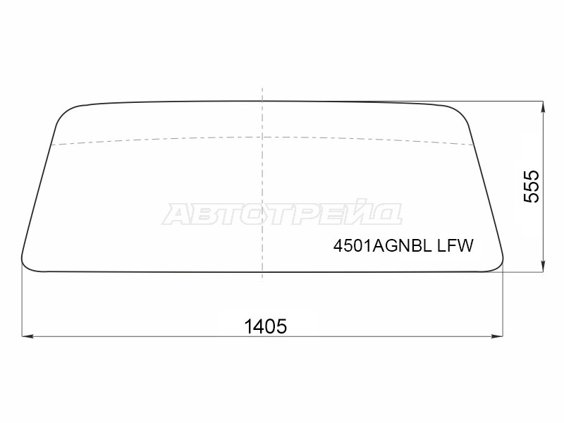 Стекло лобовое LADA 2329 NIVA Pickup 95-06 / 4x4 2121 NIVA 77-