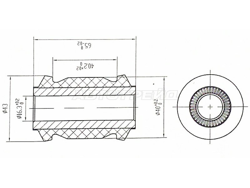 Сайлентблок рычага Toyota Avensis (T250,T270) 03-18 / C-HR 16-23
