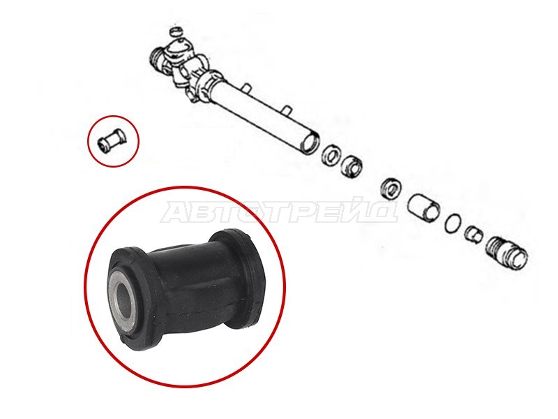 Сайлентблок рулевой рейки Toyota Crown 95-07 / Mark II 96-00
