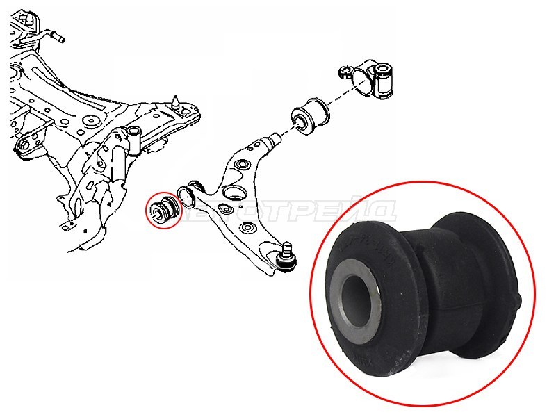 Сайлентблок Mazda 3 13-19 / 6 12-