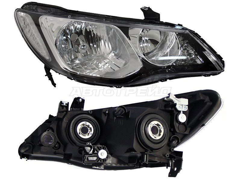 Фара Honda Civic 05-12 (Справа / Галоген / под электрокорректор / 4D SED)
