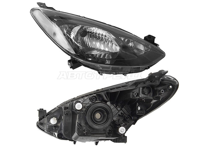 Фара Mazda Demio 07-11 / 2 07-10 (Справа / Галоген / Ручная регулировка)