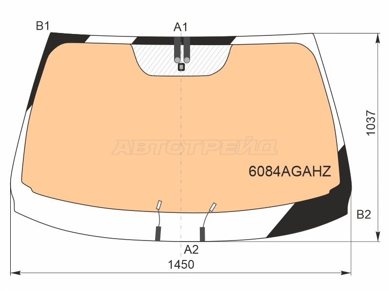 Стекло лобовое (Обогрев полный / Молдинг) Nissan Qashqai 13-22