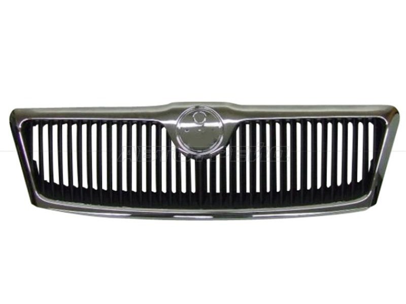 Решетка радиатора Skoda Octavia 04-09 (с хром молдингом)