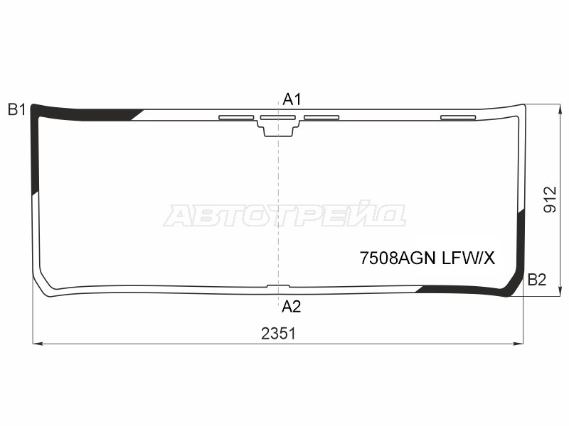 Стекло лобовое Scania 6 / R / G / S Series 16-
