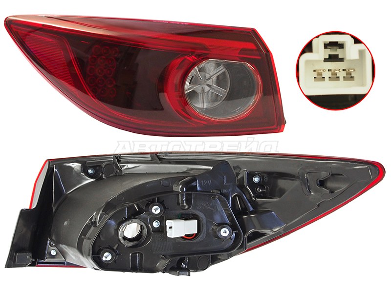 Фонарь задний Mazda 3 13-19 / Axela 13-19 (Слева / 4D SED)