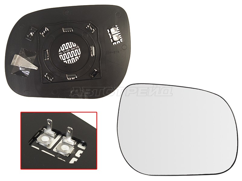Полотно зеркала Toyota RAV4 (XA30) 05-13 (Справа / Обогрев / сферическое)