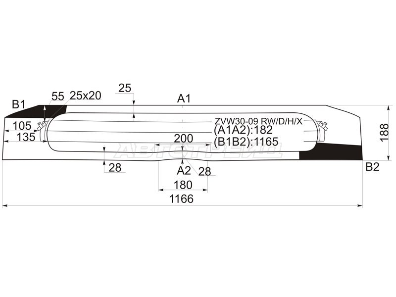 Стекло заднее (Цвет зеленый / Обогрев / нижняя часть) Toyota Prius (ZVW30) 09-16 / Prius PHV 12-16