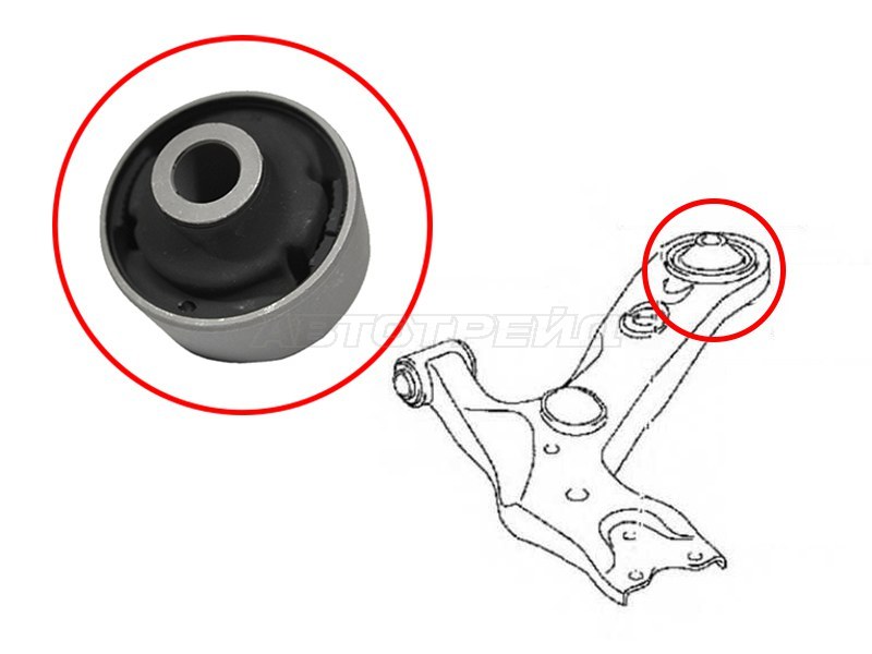 Сайлентблок рычага Toyota Avensis (T270) 08-18 / Corolla 12-19