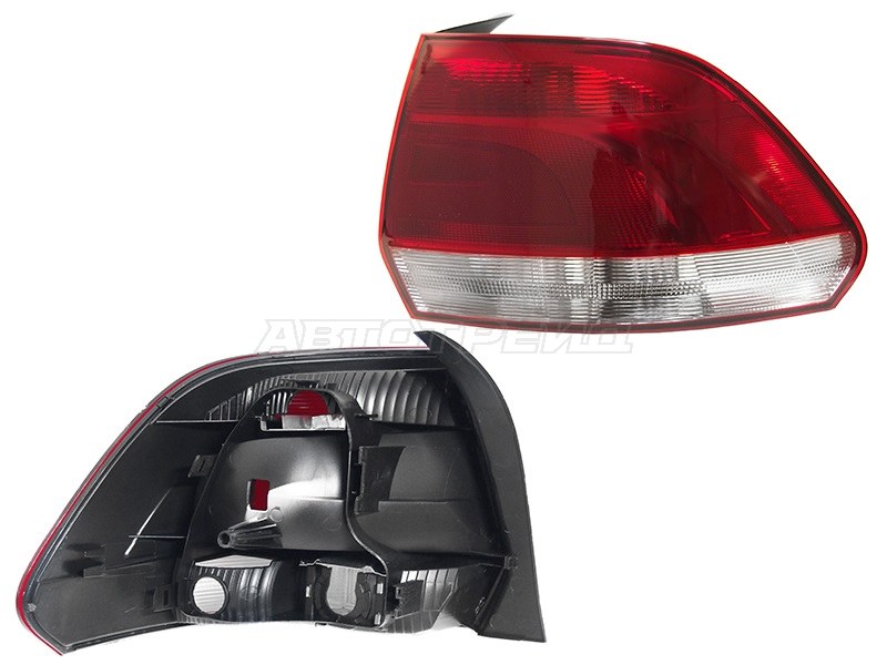 Фонарь задний Volkswagen Polo 09-15 (Справа / 4D SED)