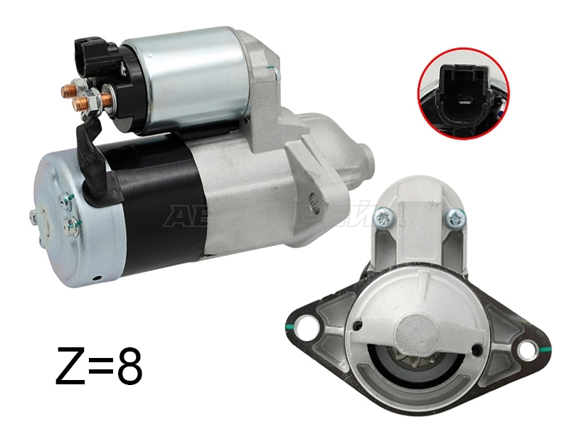 Стартер Geely Emgrand EC7 09-20 / Emgrand X7 13-16 (1,4 kW / Z=8 / диаметр шестерни 29mm)