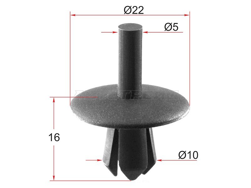 Клипса (крепёжная RENAULT / VAG (Продажа по 10 шт.))