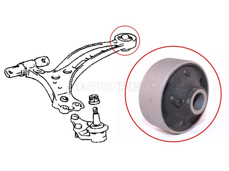 Сайлентблок рычага Lexus RX 97-03 / Toyota Harrier (XU10) 97-03