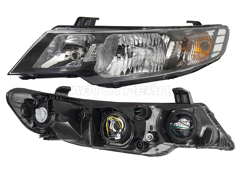 Фара Kia Cerato 08-13 / Cerato Koup 08-13 (Слева / Галоген / Ручная регулировка)