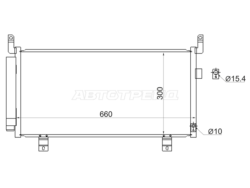 Радиатор кондиционера Subaru Forester 12-19