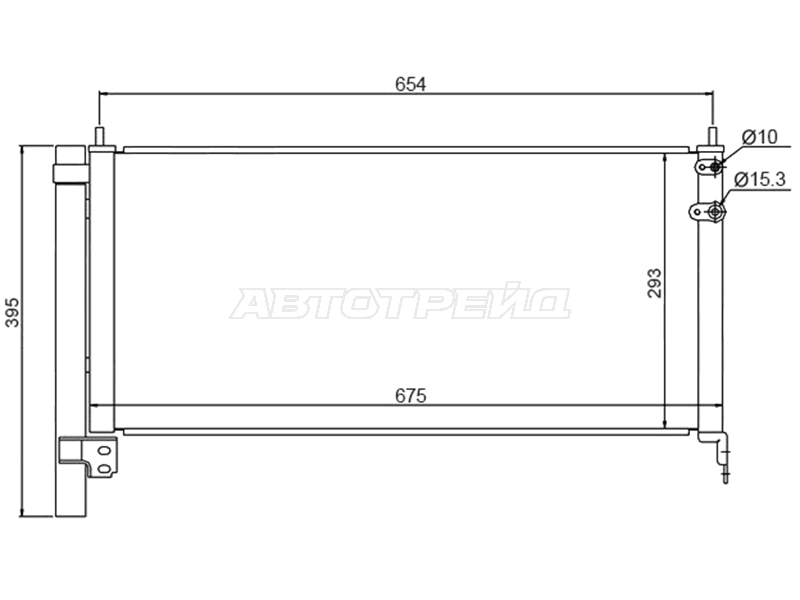 Радиатор кондиционера Toyota Prius (ZVW30) 09-16 / Prius Alpha 11-21