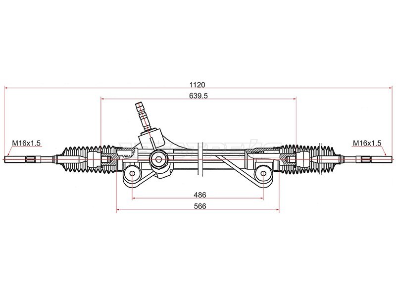 Рейка рулевая Toyota Highlander 07-20 / Kluger V 07-13 (левый руль)