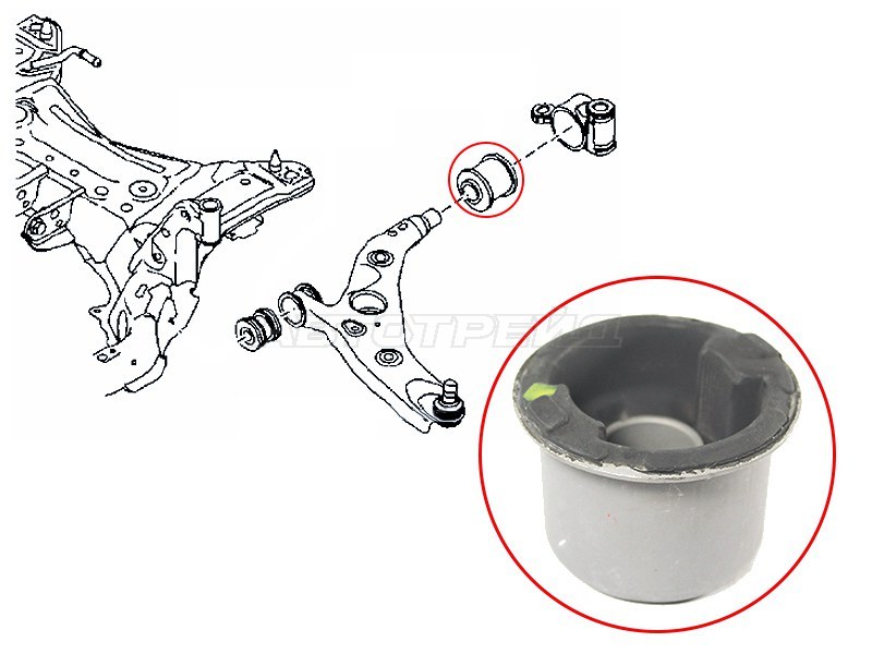 Сайлентблок рычага Mazda 3 13-19 / 6 12-